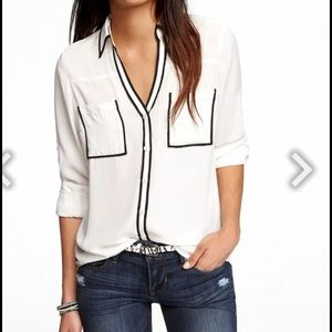 Express button down blouse